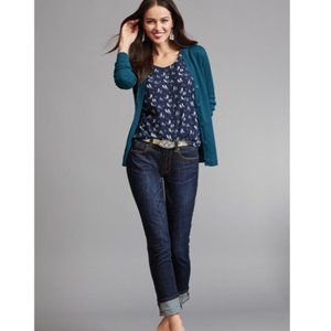 CAbi High Straight Blue Size 8